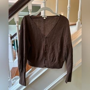 J. Crew cashmere cropped sweater
